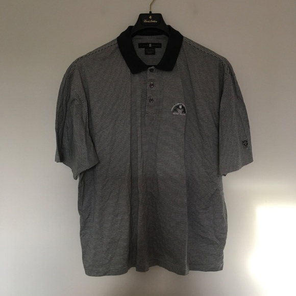 Nike Tiger Woods Collection Golf Polo Sz XXL Dorado Beach Golf Club black White - Picture 2 of 10